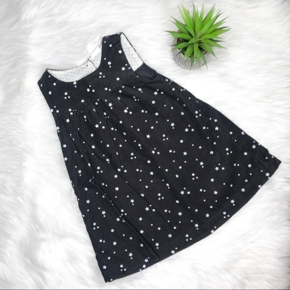 H&M corduroy stars girls jumper dress